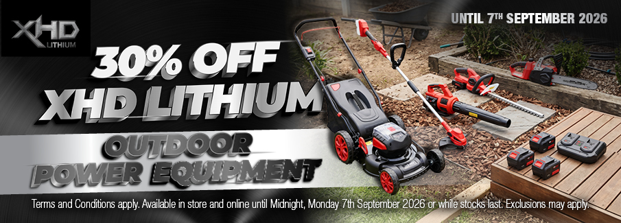 XHD Outdoor Power Equipment SALE 28 Aug - 7 Sep 2026
